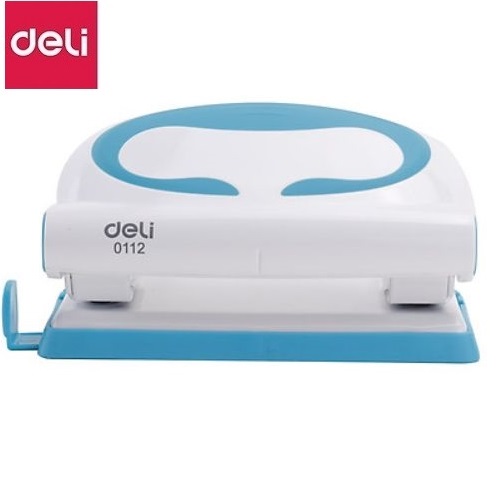 Máy đục lỗ Deli - E0112 xanh biển - 10 tờ