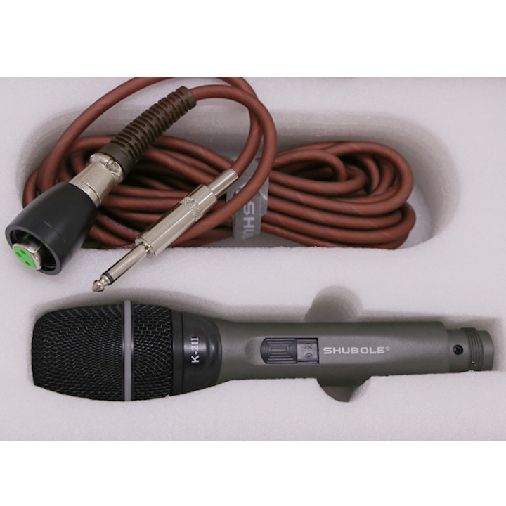 Micro Karaoke Có Dây Shubole K-2II (1 Mic) - Hàng Chính Hãng