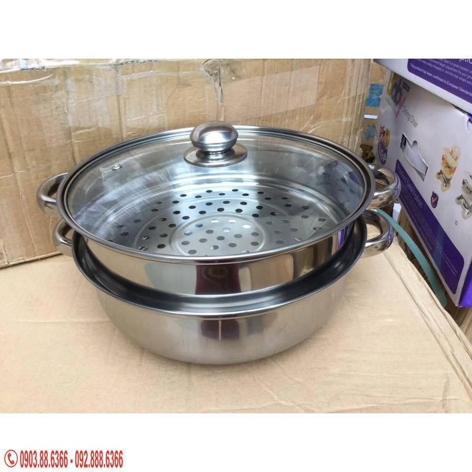 Nồi Hấp Inox 2 Tầng Pot Size 28Cm - Hàng Chất Lượng