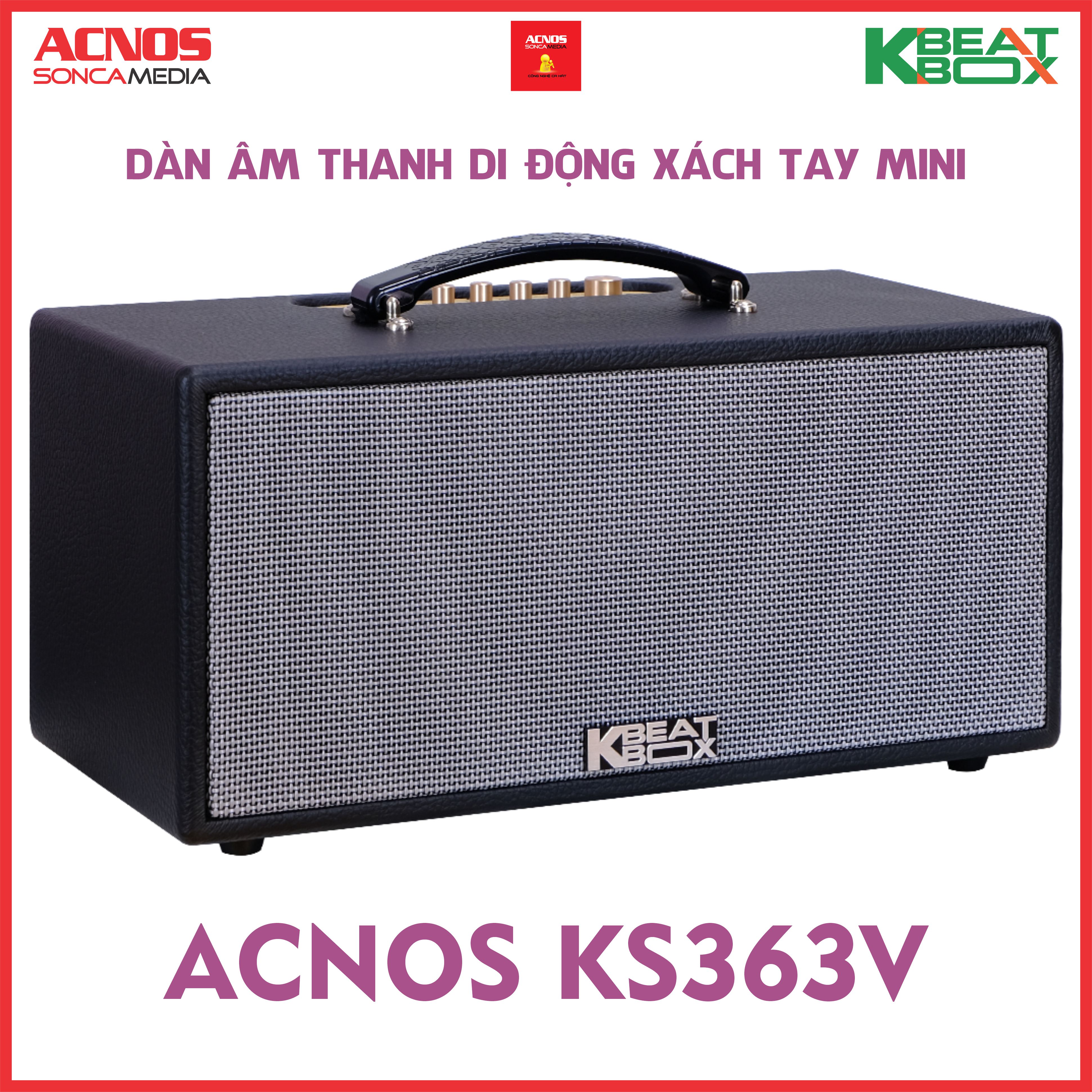 Dàn âm thanh di động xách tay mini ACNOS KS363V