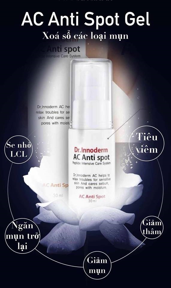 Combo cho da mụn Daily Beauty R&amp;B Việt Nam gồm 5 hộp mặt nạ nhau thai cừu + 1 gel mụn AC Anti Spot diệt mụn tận gốc, hết thâm mụn, liền sẹo, se lỗ chân lông