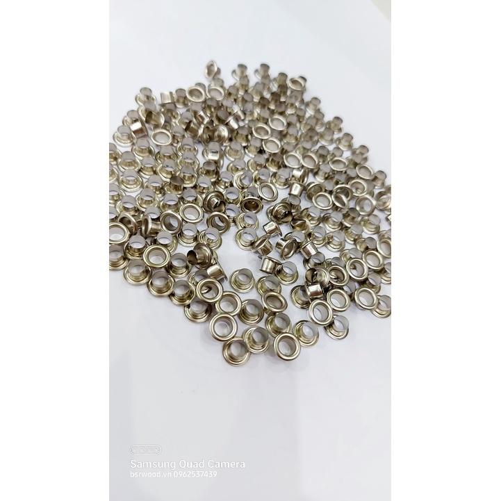 Khoen ore mắt cáo 4.5mm Bằng Thau không gỉ Màu bạc vàng đồng khói Khuy mắt cáo bấm vải, quần áo, túi xách, đồ da