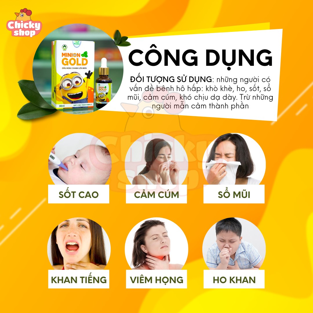 Dầu húng chanh Minion 30ml