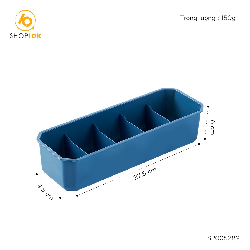 Hộp đựng đồ lót, tất vớ, chia 5 ngăn gọn gàng SP005289