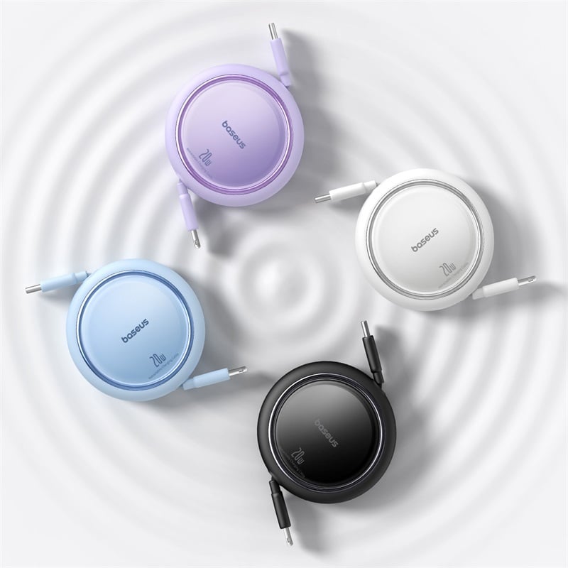Cáp Sạc Nhanh C to IP Rút Gọn Baseus Free2Pull Mini 20W (480Mbps) - Hàng chính hãng