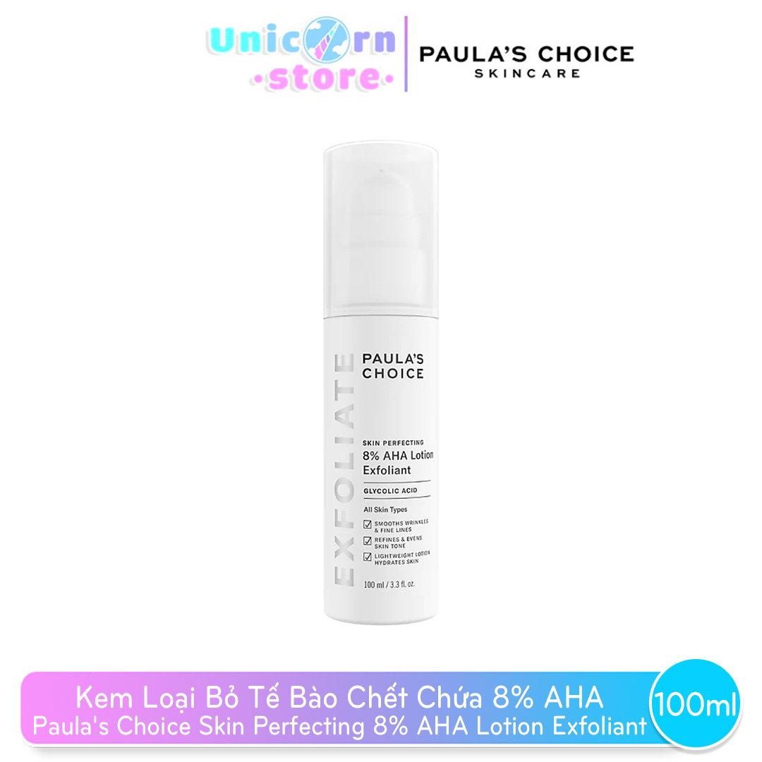 Lotion tẩy tế bào chết làm sáng da Paula’s Choice Skin Perfecting 8% AHA Lotion 100ml 2060
