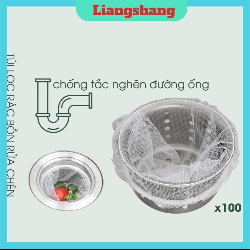 100 chiếc túi lọc rác bồn rửa chéntúi lưới lọc rác bồn rửa chén bát thông minh