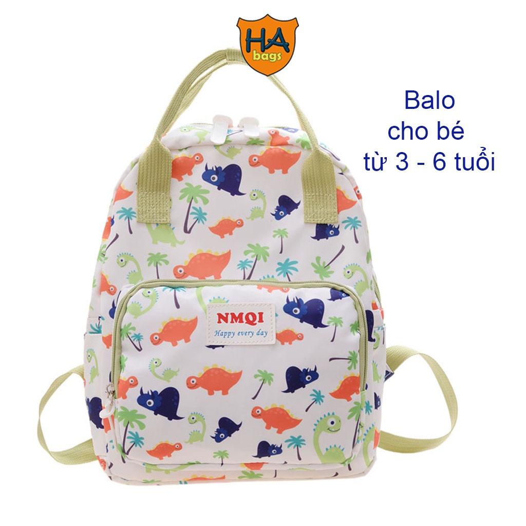 Balo trẻ em siêu nhẹ HA1005 in hoạt hình cho học sinh mẫu giáo, kích thước 31x25x9cm