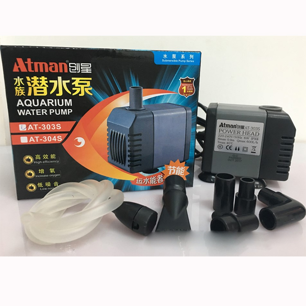 Máy bơm nước bể cá ATMAN AT-303S 6W, 600l/h siêu bền