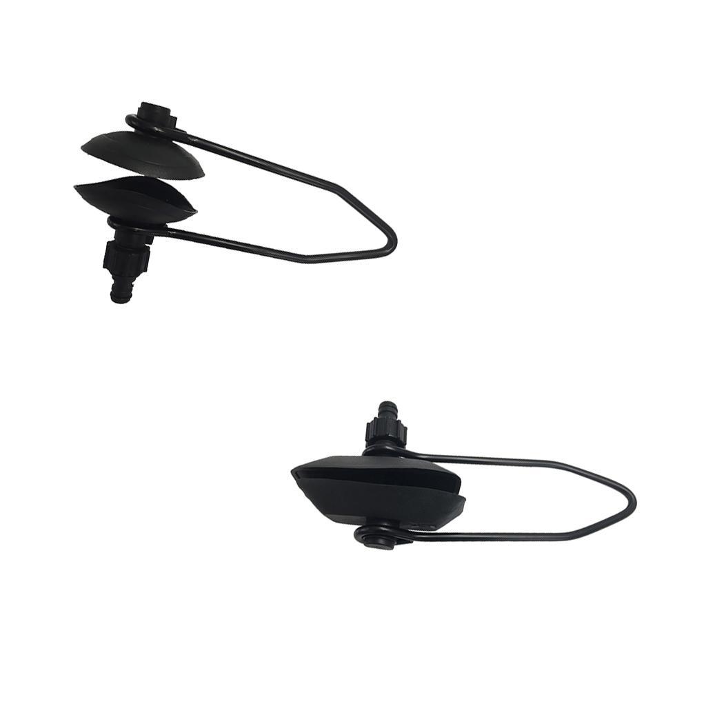 2pcs Outboard Boat Water Flow Motor Flusher Rectangular & Round Ear Muff Cup