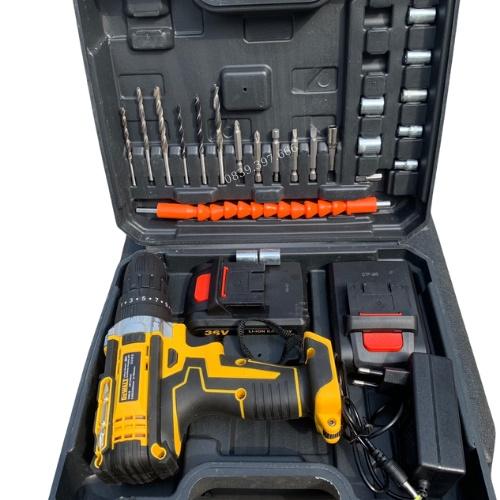 Máy khoan pin dewalt 36V 3 chức năng, 100% lõi đồng tặng bộ phụ kiện 24 chi tiết Hàng Cao Cấp