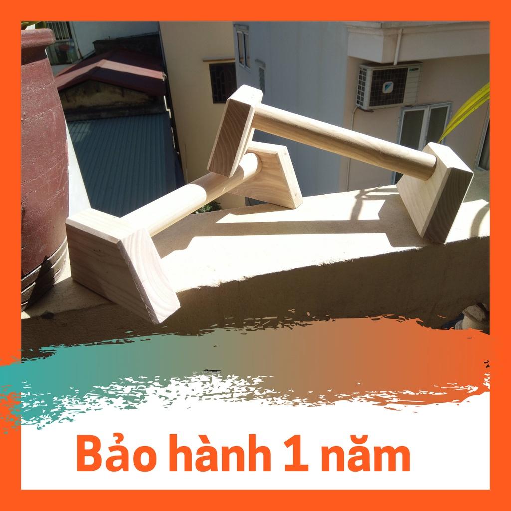 1 Chiếc Parallettes gỗ Tần Bì-Dụng Cụ Hít Đất,Chống đẩy tập cơ ngực,planche,handstand,hướng dẫn chi tiết Calisthenics,