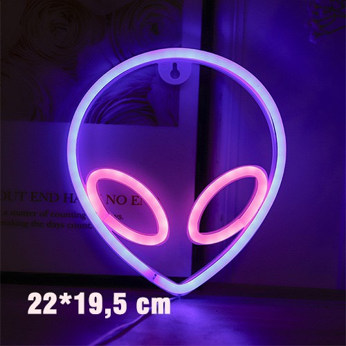 Đèn LED Neon trang trí phòng ngủ, quán dùng pin + USB