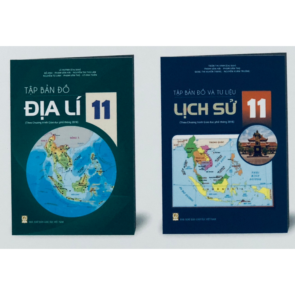 Sách - Combo Tập B.ản Đồ và tư liệu địa lí và lịch sử 11 ( theo chương trình GDPT 2018 )