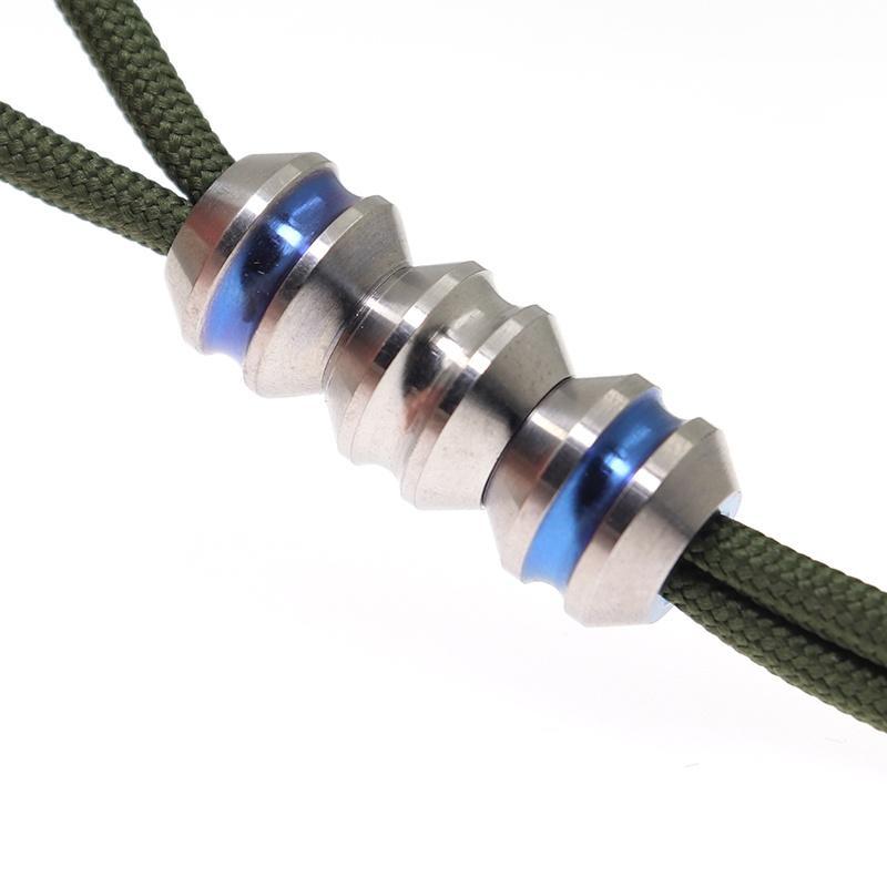 Móc Chìa Khóa Bằng Hợp Kim Titan Màu Bạc Và Xanh Dương DIY