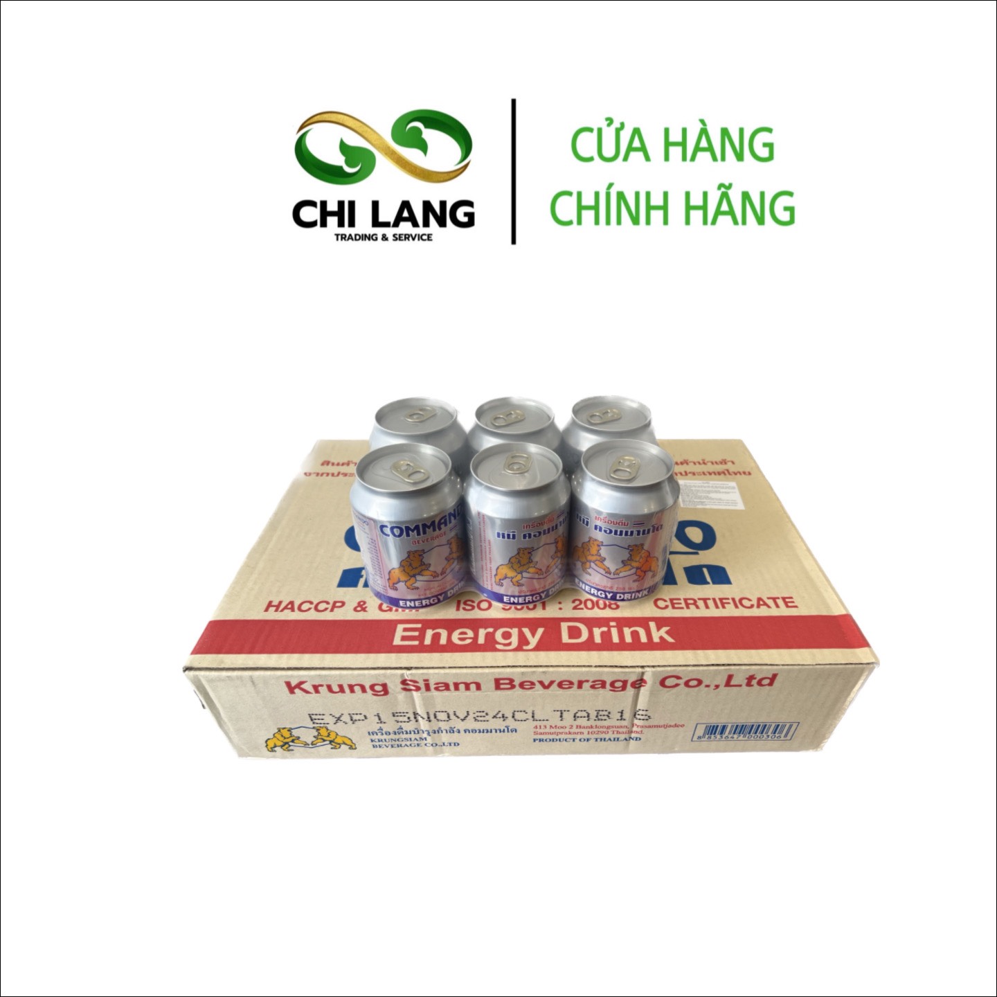 Nước tăng lực COMMANDO BEVERAGE Original - Nhập khẩu Thái Lan