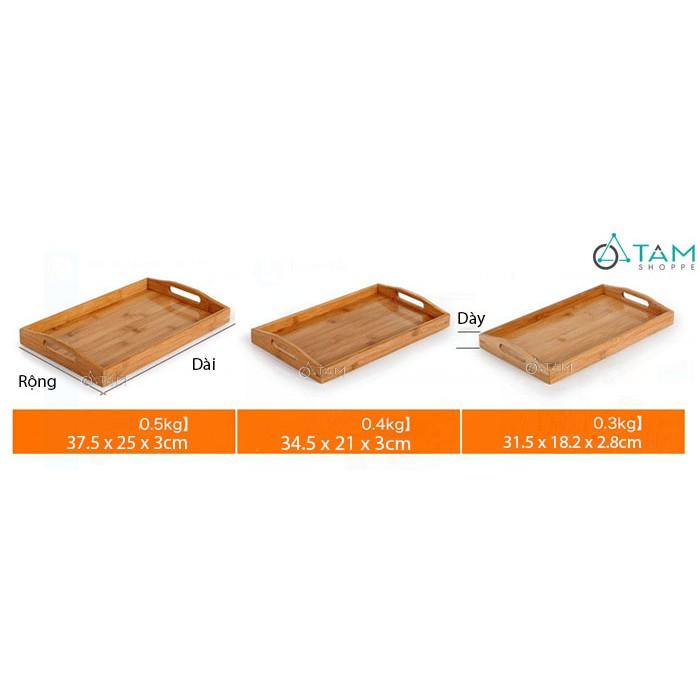 Khay gỗ đựng trà gỗ tre cao cấp số 13