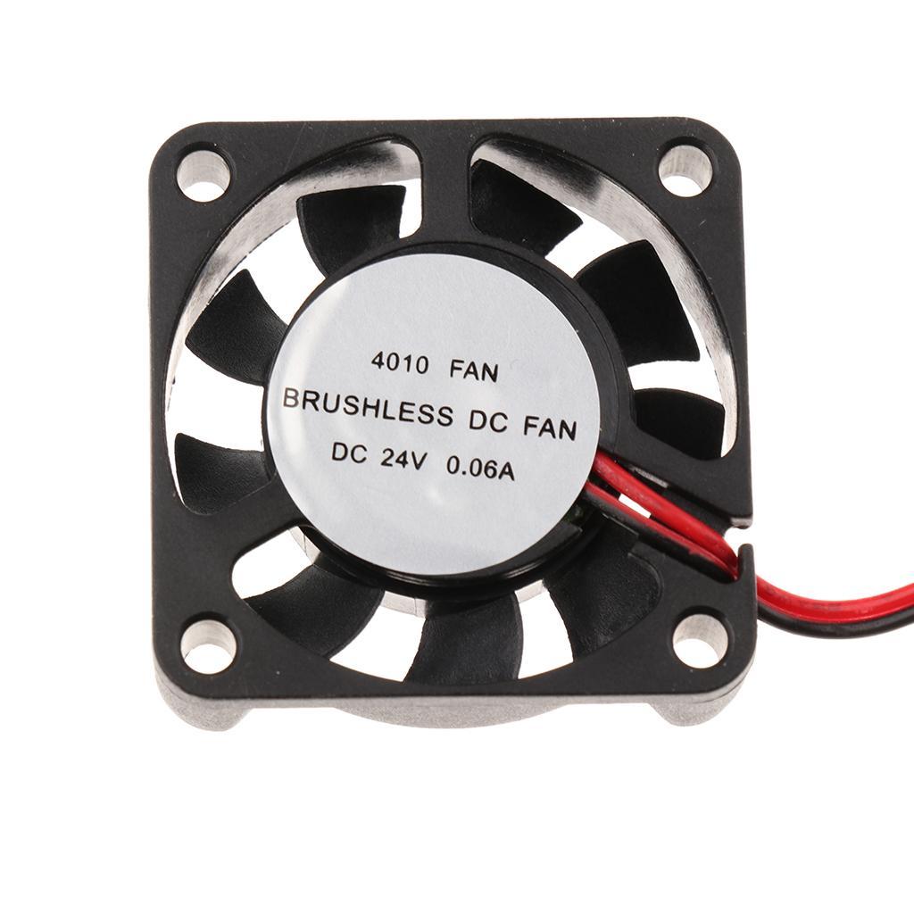 10 Pieces 24V 40mmx40mmx10mm 4010 DC Brushless Cooling Fan For 3D Printer