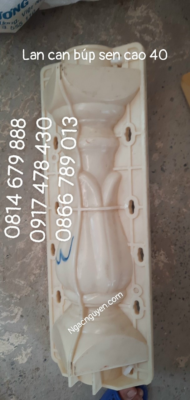 Khuôn Đúc Lan Can Cao 48 Bụng Tròn Chất Liệu Nhựa Abs Siêu Dày Dặn