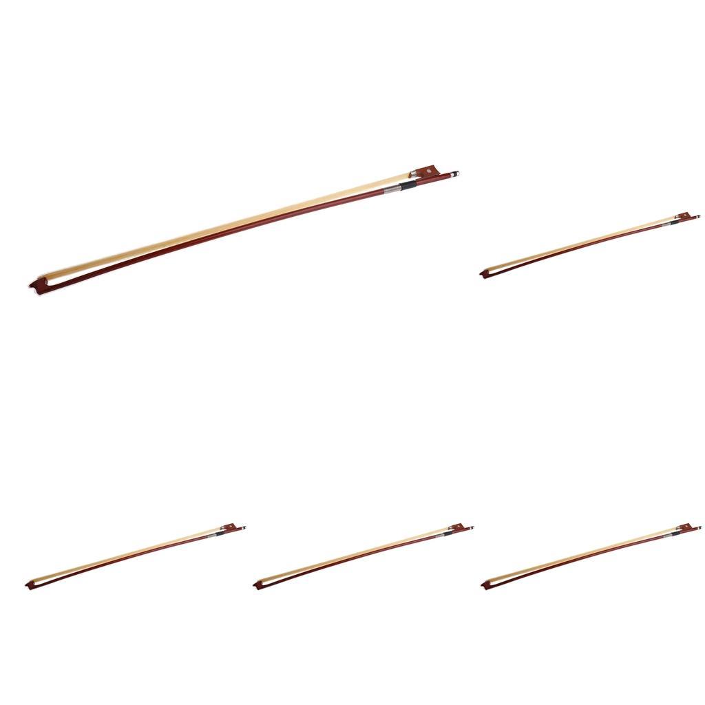 Professional Rosewood Violin Bow Fiddle Standard Bow Red for 4/4 3/4 1/2 1/4 1/8 Size Violin Replacement Parts