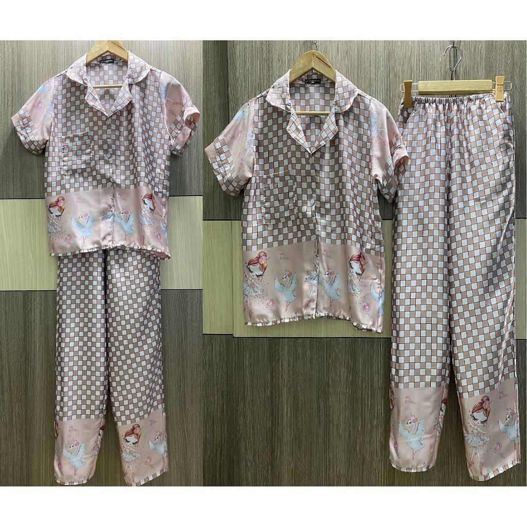 Đồ Bộ Pijama Caro Lụa Satin (Caro)