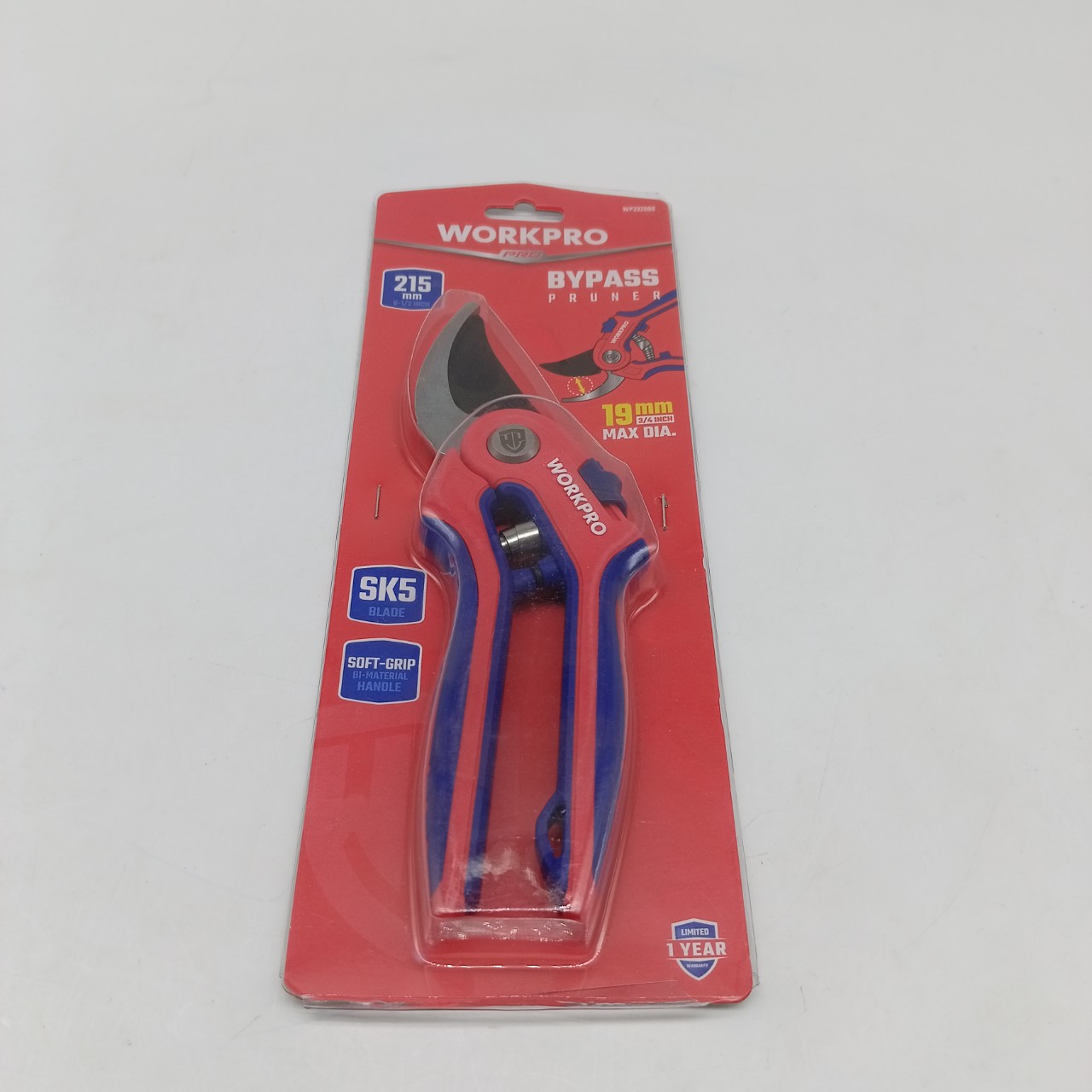 Kéo cắt cành Workpro 8inch lưỡi dao SK5 WP332009