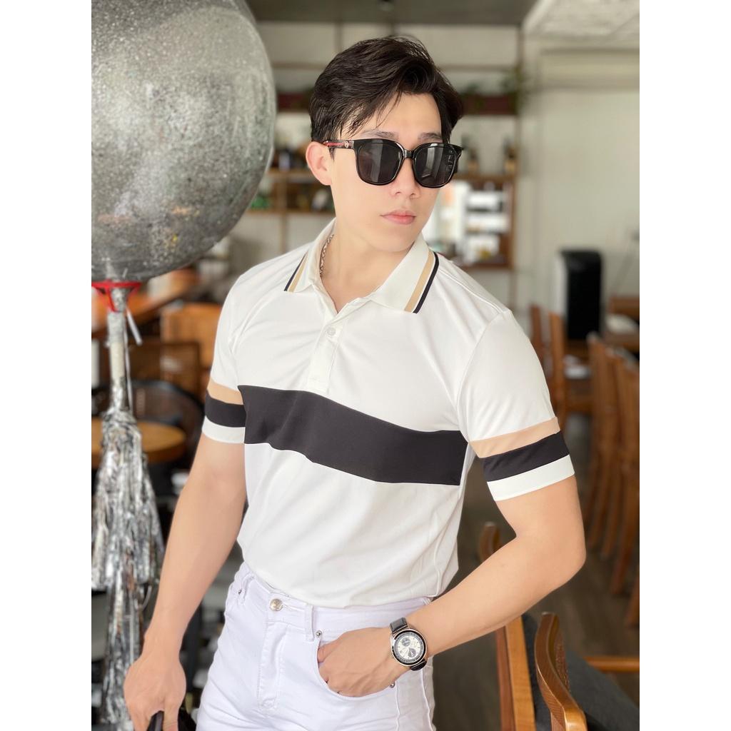 ÁO THUN NAM CỔ TRỤ TAY NGẮN CHẤT THUN COTTON CO GIÃN ĐẶC BIỆT MỀM MỊN - THOÁNG MÁT DỄ CHỊU