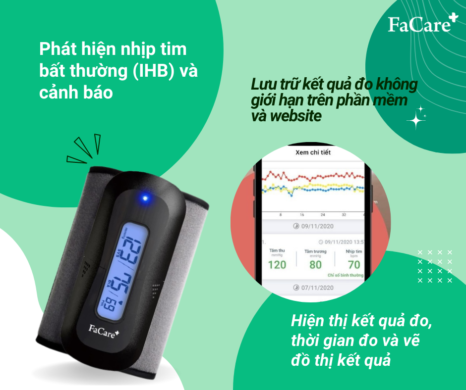 Máy đo huyết áp bắp tay Facare FC-P188 Bluetooth