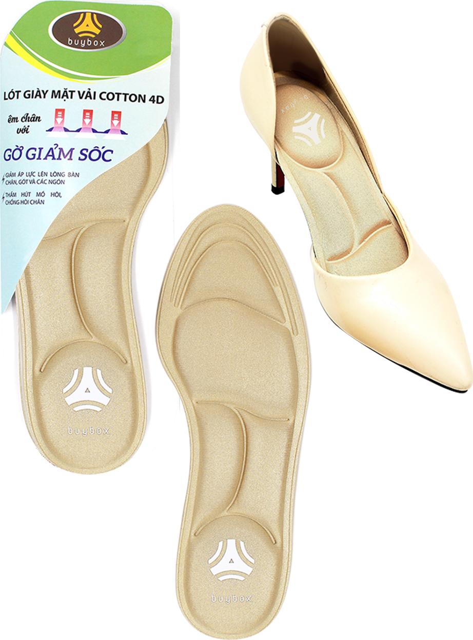 Lót giày đa năng 4D cực êm chân, chống thốn gót chân và thấm hút mồ hôi - buybox - BBPK56