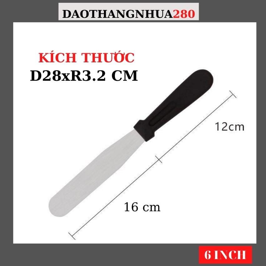 Dao chà láng bánh kem cán nhựa thẳng nhiều kích thước - DAOTHANGNHUA