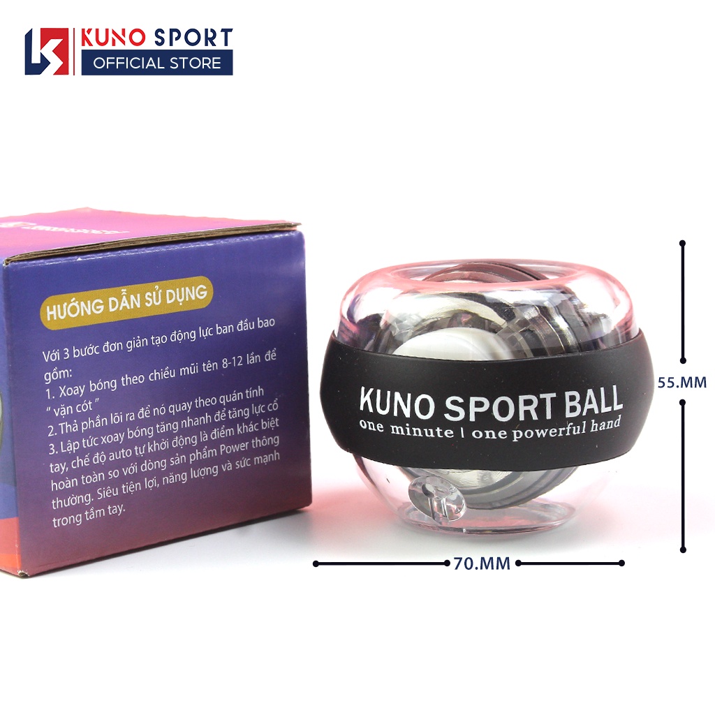 Bóng Tập Cổ Tay KUNOSPORT BALL Thiết Kế Xoay Tròn Chuyên Nghiệp Luyện Tập Cổ Tay, Cánh Tay Chơi Thể Thao