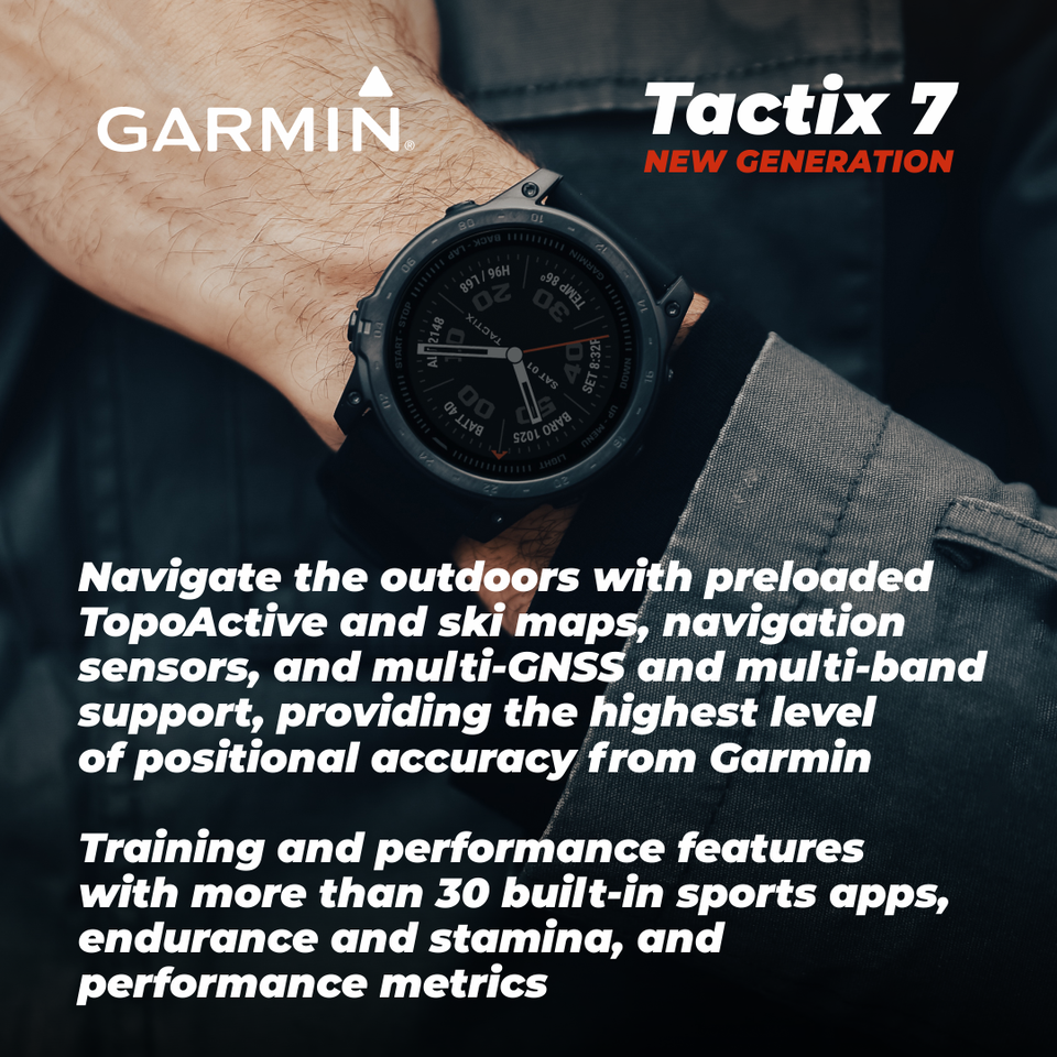 Đồng hồ thông minh Garmin Tactix 7 Pro Solar - Hàng chính hãng