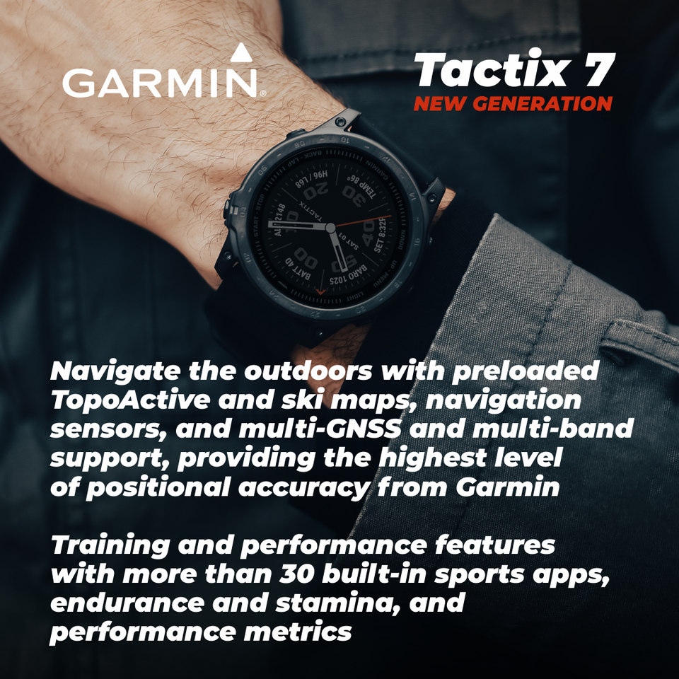 Đồng hồ thông minh Garmin Tactix 7 Pro Solar (51 mm) - Hàng chính hãng