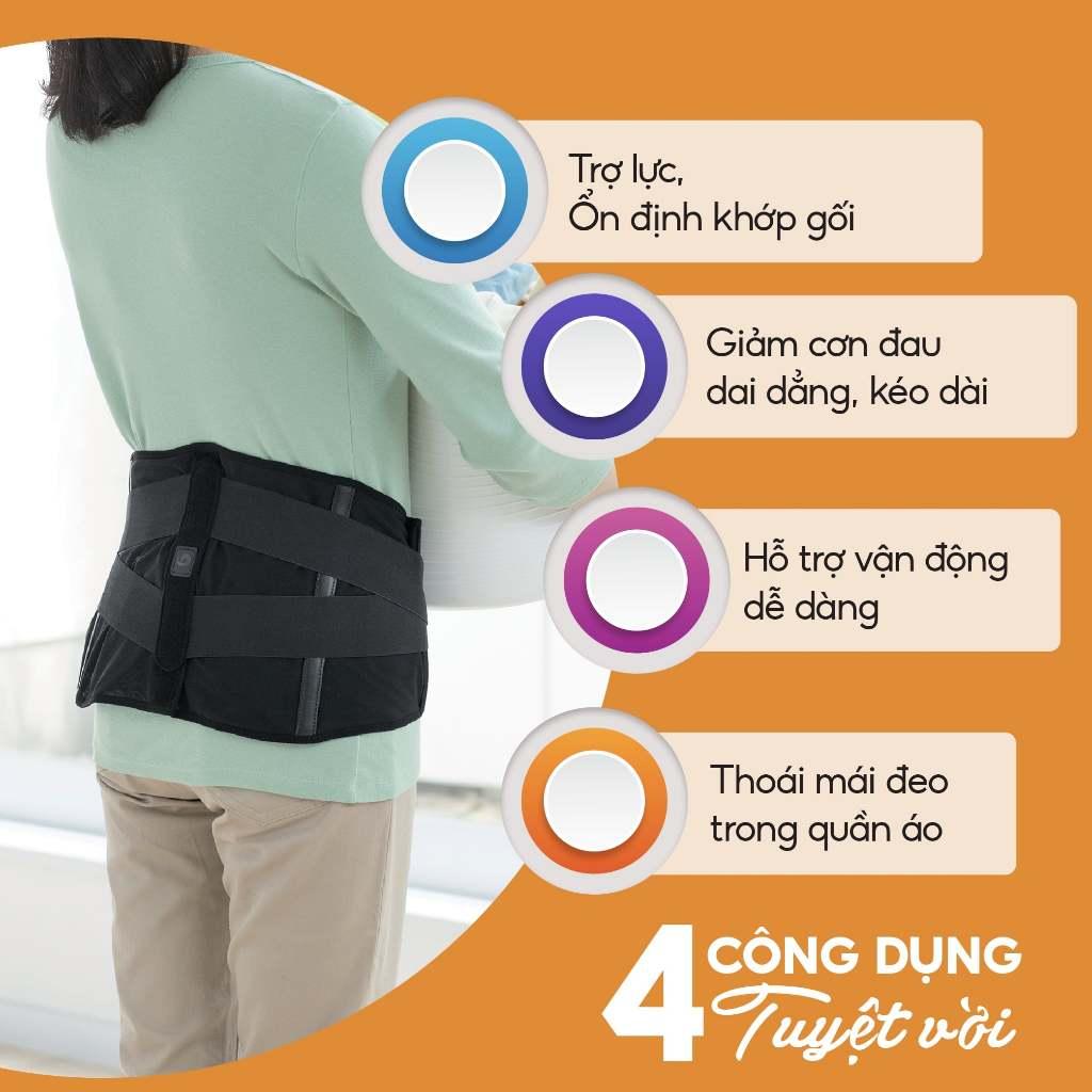 Đai lưng cột sống loại vừa Phiten supporter waist belt middle type AP161003/AP161004/AP161005