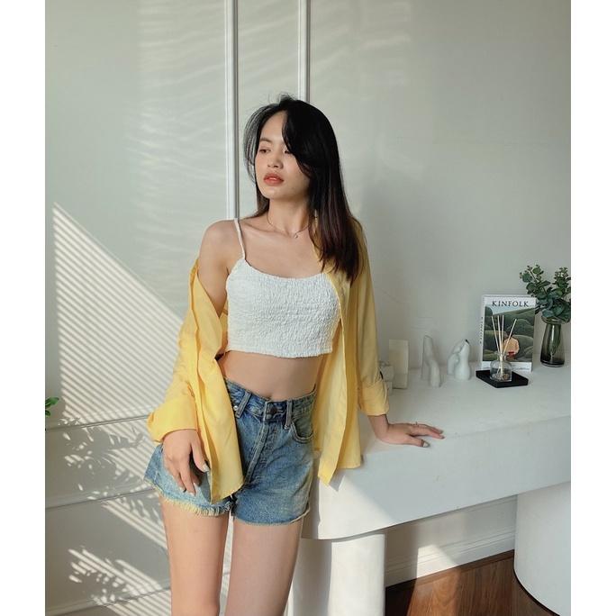 Áo sơ mi form rộng color block REVERCLOTHINGS Pana Shirt