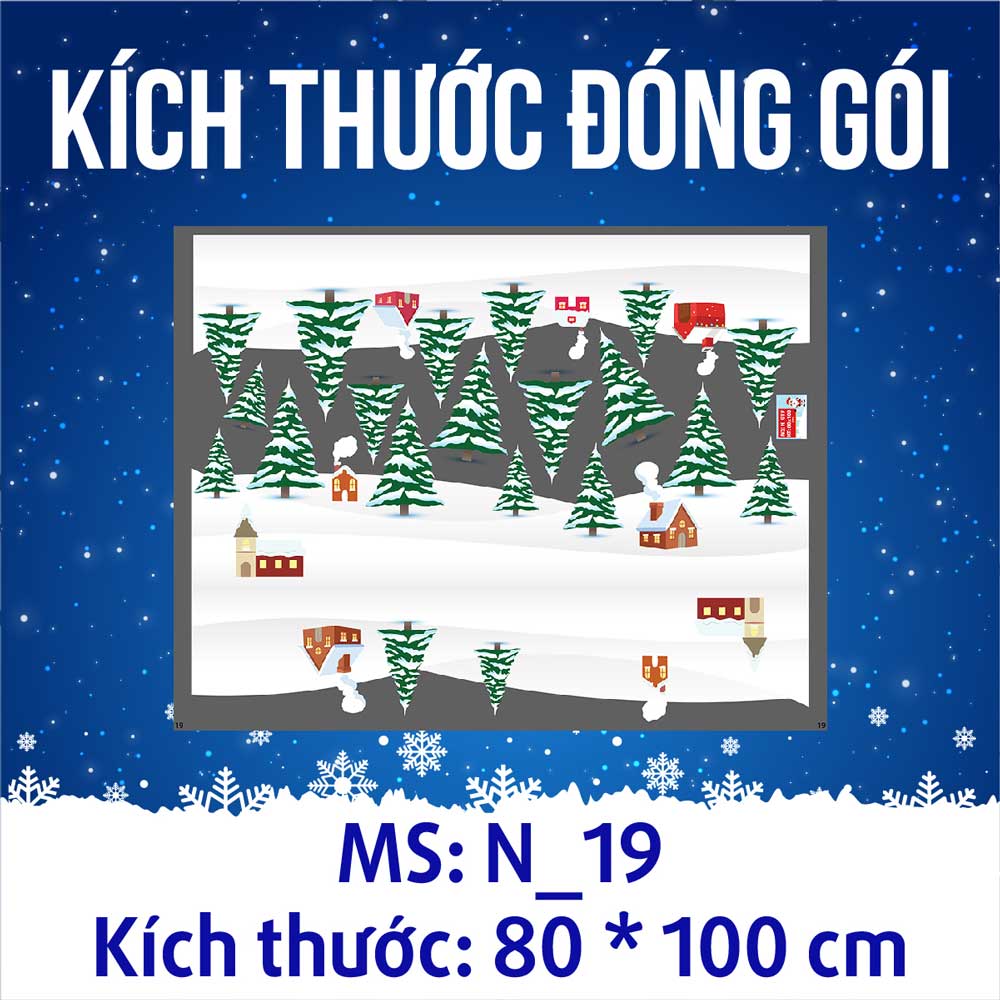 DECAL TRANG TRÍ NOEL 2021 COMBO SỐ 25