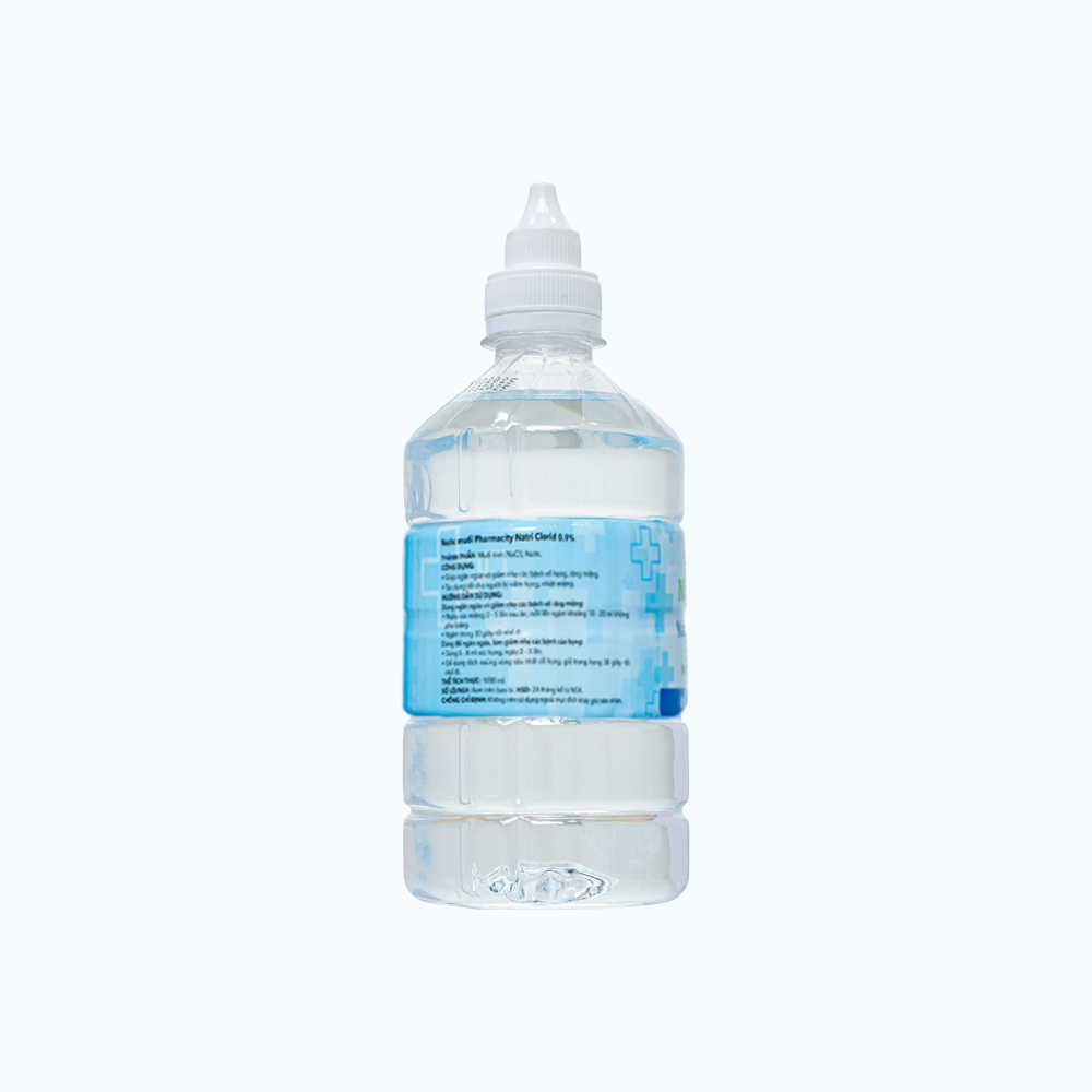 Nước muối sinh lý Pharmacity Natri Clorid 0,9% (500ml)