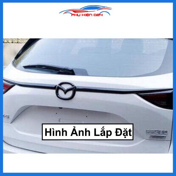 Ốp tay mở cốp CX-5 2018-2019-2020-2021 hai màu cacbon, mạ crom trang trí xe chống va đập hiệu quả