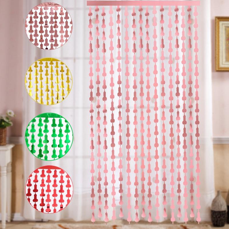 Rèm Cửa Tua Rua Kim Loại Nhiều Màu Kích Thước 1M*2M Trang Trí Tiệc Cưới Sinh Nhật