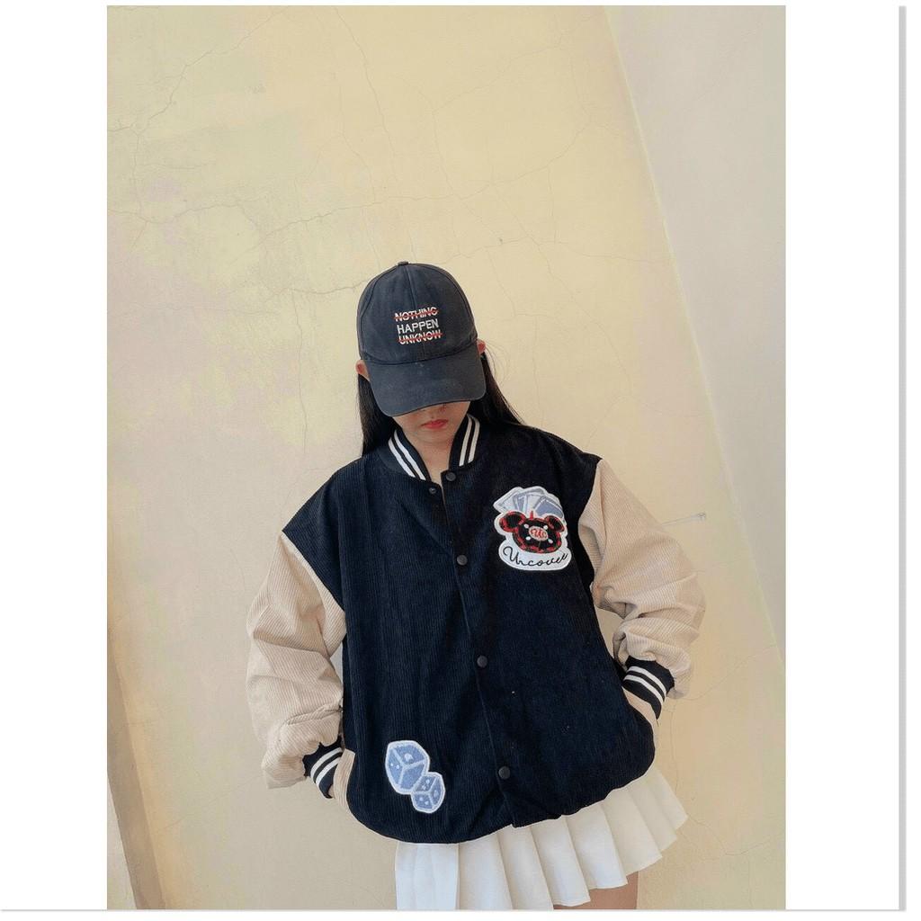 ÁO KHOÁC NHUNG BOMBER NỮ,THIẾT KẾ CHẤT LIỆU VÃI THOÁNG MÁT HỢP THỜI TRANG 1HIT1 FASHION