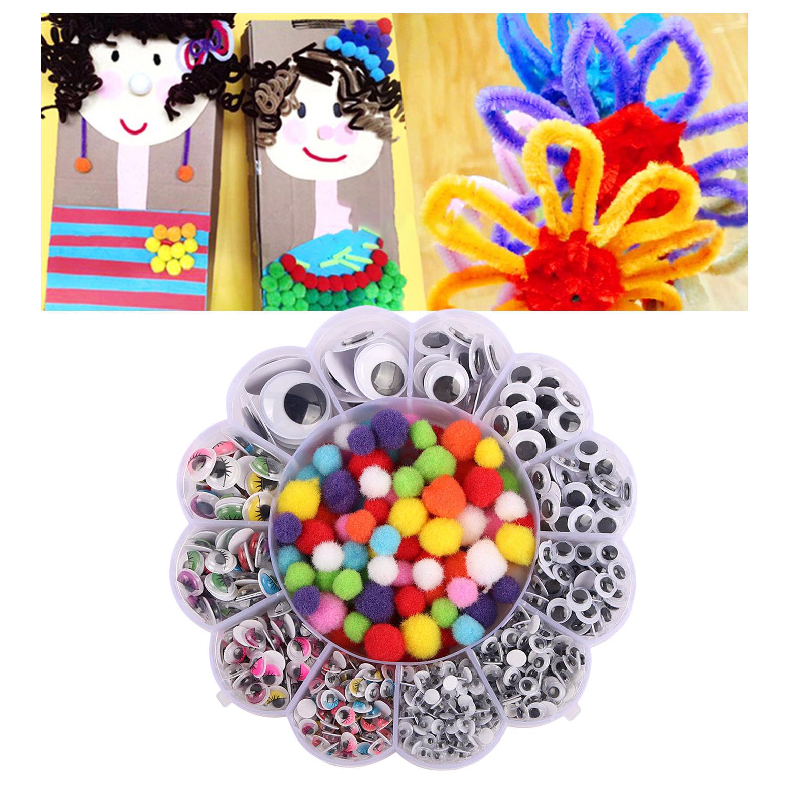 900x Googly Wiggle Eyes Self Adhesive for Craft Sticker Eye DIY Scrapbooking