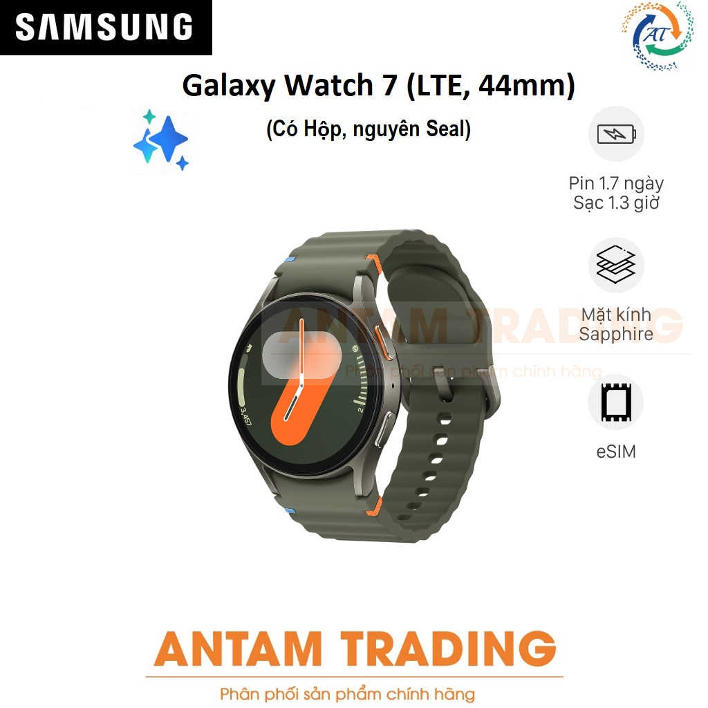 Đồng hồ thông minh Samsung Galaxy Watch 7 (LTE, 44mm), Galaxy AI (SM-L315) - Hàng Chính Hãng