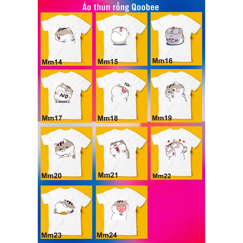 Áo thun mèo cat ami bụng bự M18,UNI SIZE FREE SIZE ,tay lỡ