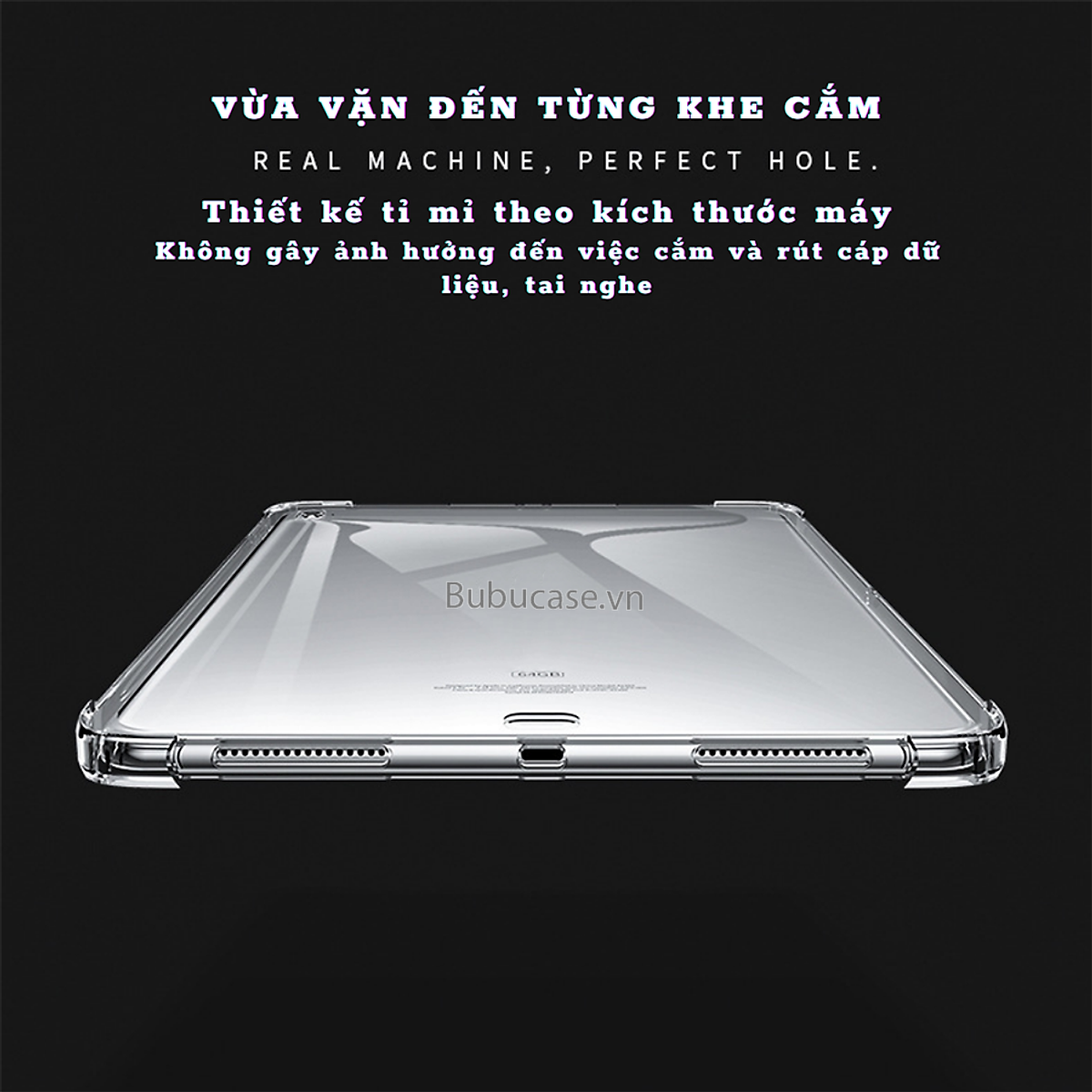ỐP LƯNG DÀNH CHO CÁC DÒNG IPAD - CHỐNG SỐC GỜ 4 GÓC, CHẤT LIỆU TPU DẺO TRONG SUỐT