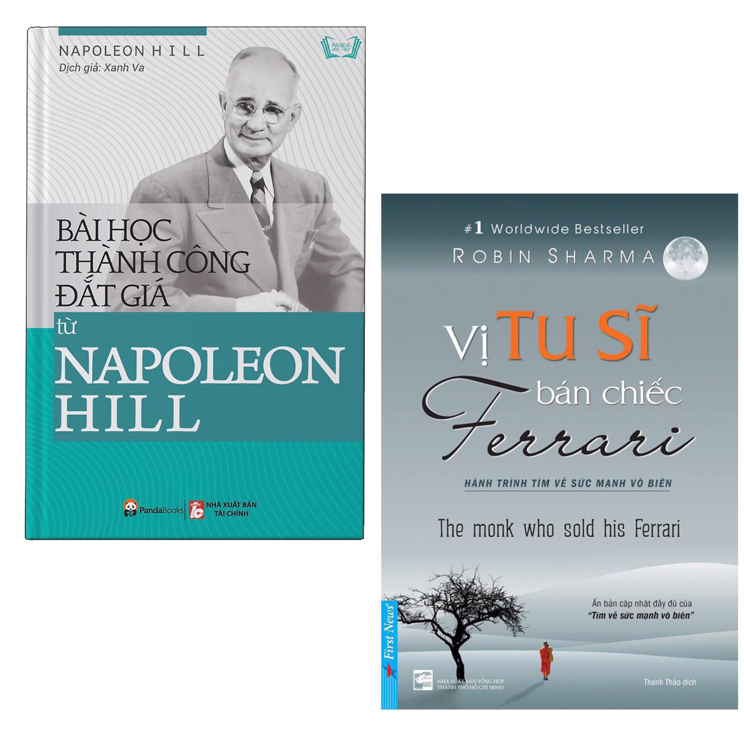 Combo Sách Kỹ Năng Để Thành Công Trong Công Việc và Cuộc Sống: Bài Học Thành Công Đắt Giá Từ Napoleon Hill + Vị Tu Sĩ Bán Chiếc Ferrari