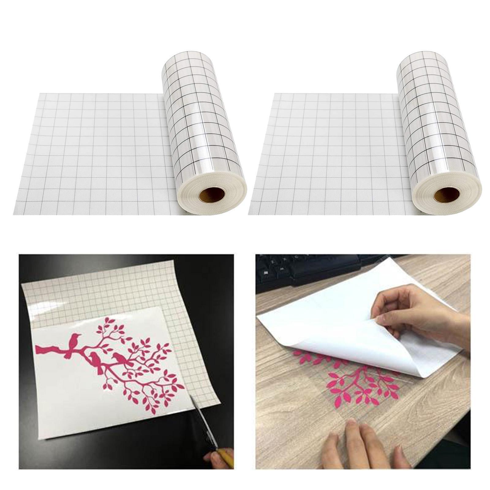 2Roll 12x60'' Adhesive  Transfer Tape for Cricut Silhouette Decals Sticker