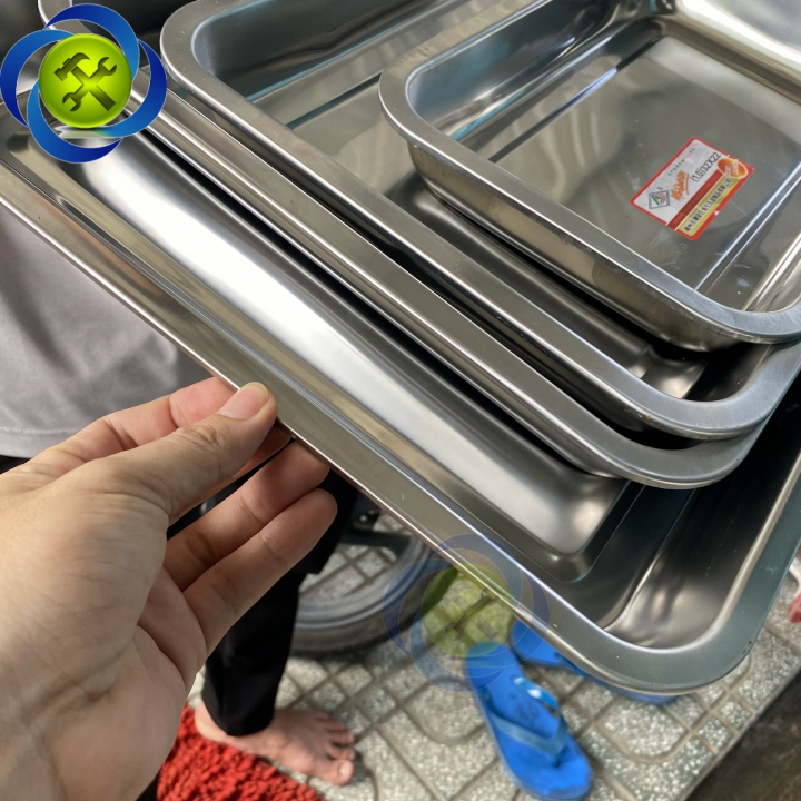 Combo 4 khay inox đựng dụng cụ đồ nghề đủ kích thước