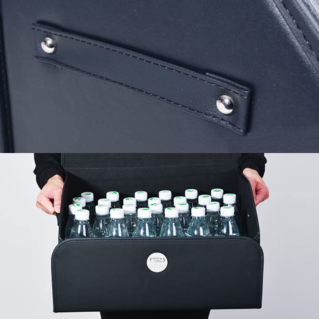 Hộp Đựng Đồ Vật Dụng Để Sau Cốp Ô Tô 45L DeluxBox Leather - có thể xếp gọn