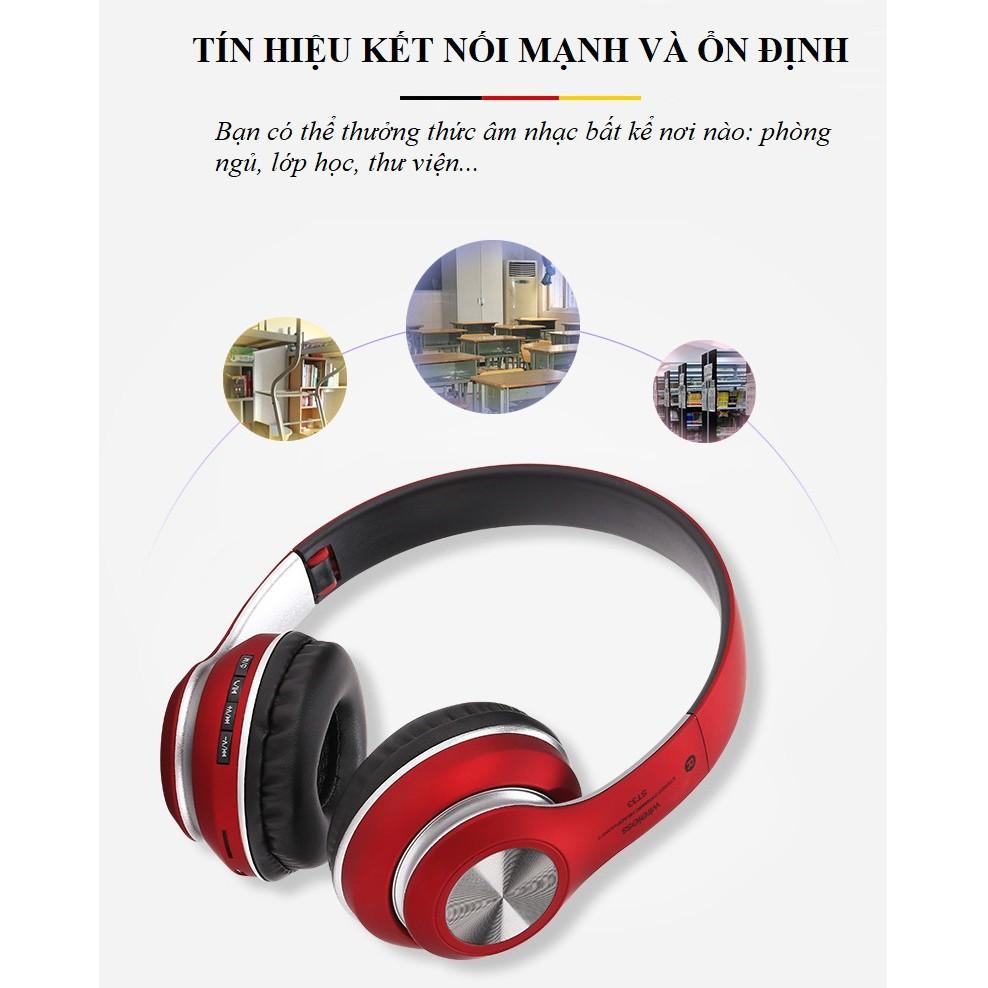 Tai Nghe Chụp Tai ️️ Tai Nghe Không Dây Âm Thanh Sống Động - Tai Nghe Bluetooth ST-33 Hỗ Trợ Thẻ Nhớ, Nghe FM