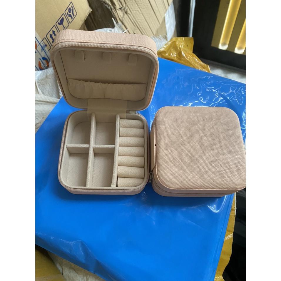 Hộp mini Bằng Da Đựng Đồ Trang Sức Tiện Lợi